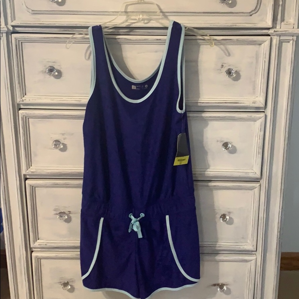 Terry cloth romper